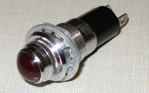 Vintage Dialco Red Indicator Lamp Assembly 75W 125V for neon or incandesent bulb