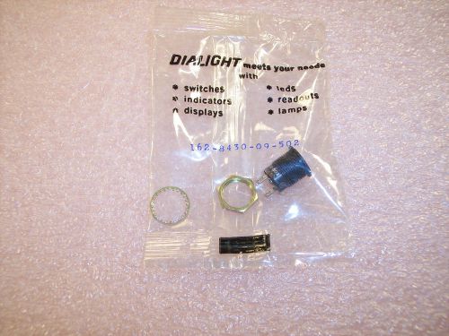 QTY (3) 162-8430-09-502 DIALIGHT INCANDESCENT INDICATOR BASES