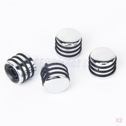 2x 4 Metal Plastic Rotary Knobs for 6mm Dia. Shaft Potentiometer Silver Quality