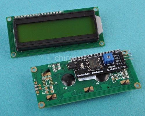 Iic/i2c/twi interface 1602 lcd display module for arduino lcd1602 yellow green for sale