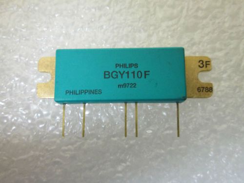VINTAGE  TRANSISTOR  GOLD  PLATED  PHILIPS   BGY110F  AMPLIFIER   MODULE  UHF