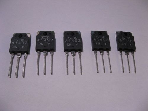 Qty 5 Silicon Si PNP Power Transistors Sanken 2SA1492 - NOS