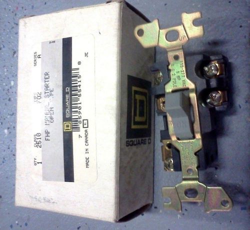 SQUARE D FHP Manual Starter Switch Open Type Class: 2510, Type: F02