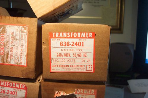 Jefferson Electric Transformer .025 KVA, # 636-2401, New in box!