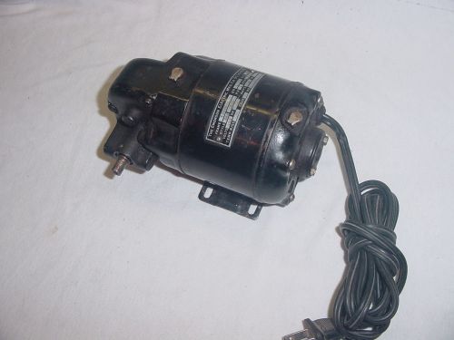 Emerson Electric Single Phase 1/100 HP 1700 / 65 RPM 115 VAC .4 AMP Gear Motor