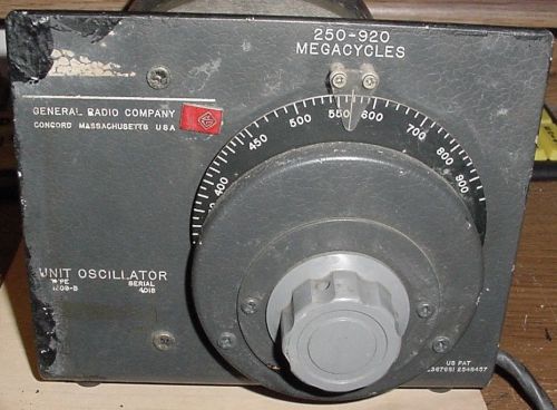 General Radio Unit Oscillator 1209B Freq. 250 to 920 Mhz.