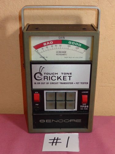 Sencore TF26 Cricket Touch Tone Circuit Transistor &amp; Fet Tester #1