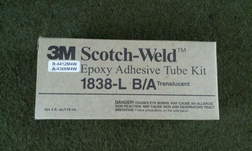 3M Scotch-Weld 1838-L B/A Translucent 4oz. Epoxy Tube Kit