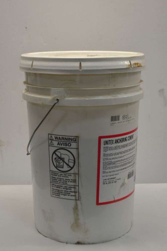 NEW UNITEX 83-307974 50LB PAIL ANCHORING CEMENT QUICK SET D392857