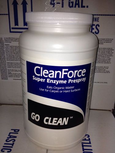 Go Clean Carpet Cleaning Chemical Clean Force Enzyme Carpet Pre Spray case of 4