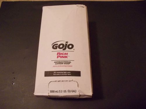 Gojo rich pink anti bacterial soap 1.3  gallon refill for sale