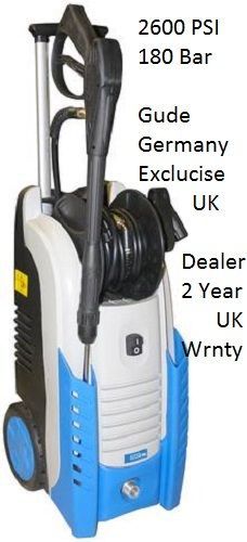 2600 psi 180 bar electric power jet high pressure washer 2400w- gude germany for sale