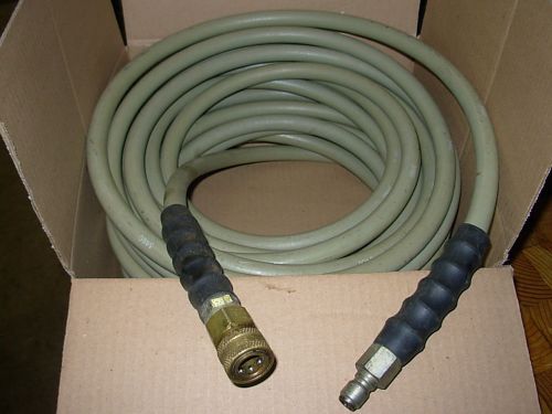 GOODYEAR 50ft 3/8&#034; 4000PSI Gray Non-Marking Pressure Washer Hose w/quickcouplers