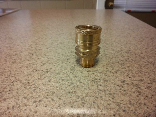 Brass Quick Disconnect Coupler 3/8&#034; Male Threads For Pressure Washers.