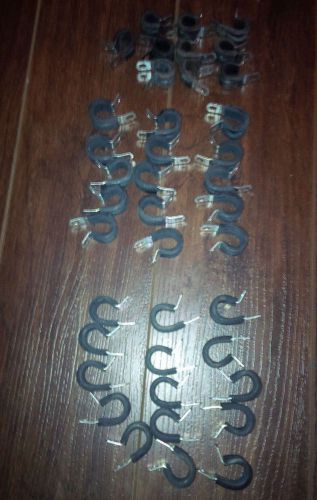 (lot of 40) umpco 1/2&#034; s325g-8 (30) &amp; 3/8&#034; s325g-6 (10) cushioned loop clamp for sale