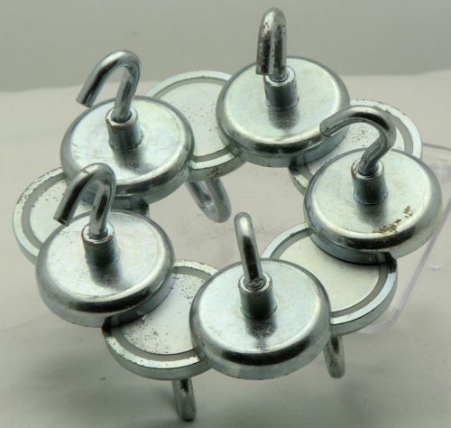 Lot of 10 SUB-PRIME Neodymium Hook Magnets - 80 Pound Pull Force - SPH255