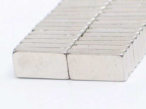 Strong Block Cuboid Rare Earth Permanent Neodymium Magnets 20x10x4mm Hole 10pcs