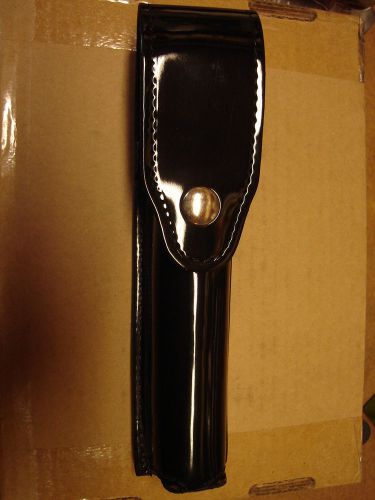 Gould &amp; goodrich flashlight holder high gloss black leather for sale