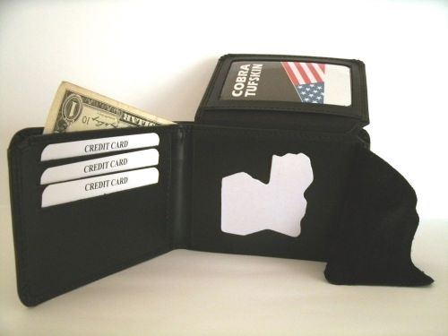 Louisiana state trooper style wallet b-237 bi-fold holds id- credit card- money for sale
