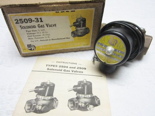 White rodgers 1/2&#034; 24v solenoid gas valve no. 2509-31- new nos for sale