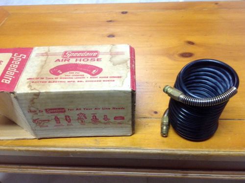Speedaire air hose- 300psi vintage new in box, coiled/ self-storing 1/4inch 12ft for sale