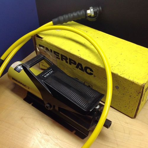 ENERPAC PA-133 Air Operated Foot hydraulic pump NEW 6&#039; Hydraulic hose CH604 Coup