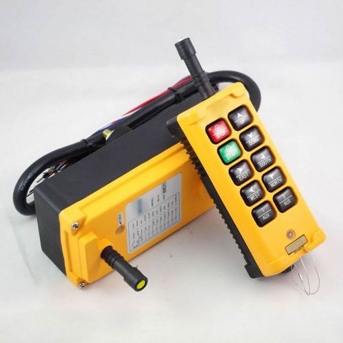 Kit 10 Channels Hoist Crane Remote Control System 3 Motion 2 Function Key 12V