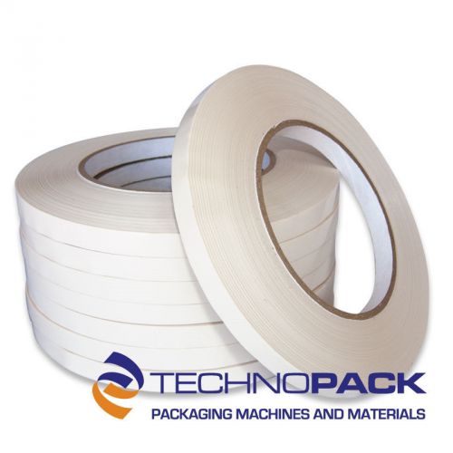WHITE TAPE 3/8&#039;&#039; 10 Qty for Bag Taper Poly Plastic Bag Sealer Closer Tape