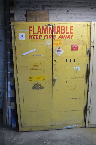 Industrial steel paint &amp; ink safety locker fire proof - se-cur-all = yellow for sale