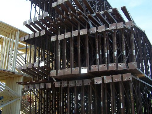 Used structural pallet rack shelving racking channel scaffolding 10 sections. for sale