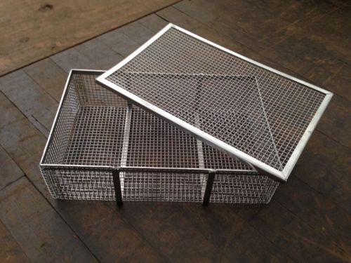 Stainless Steel Baskets - 11&#034; x 17&#034; x 4.5&#034; Deep - Lot Price for Four