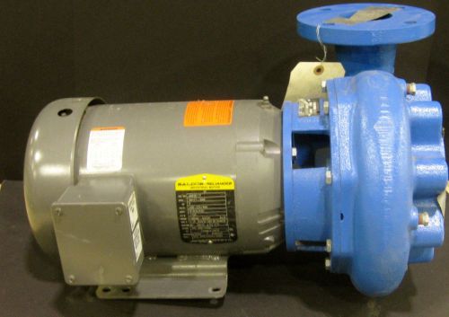 Goulds model 3656 cast iron pump with 3 hp baldor 3 phase  motor new old stock for sale