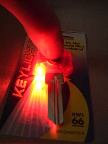 Kwikset &amp; weiser  lighted kw1 key blank- red for sale