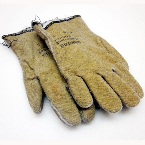 Ansell edmont crusader 42-445 flex heat gloves sz 8 pair glove protective for sale