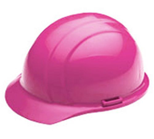 Professional Grade Ratchet Suspension USA Made, ANSI Compliant Hot Pink Hard Hat