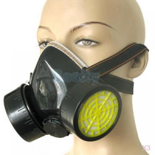 3x Anti-Dust Industrial Chemical Gas Paint Respirator Mask