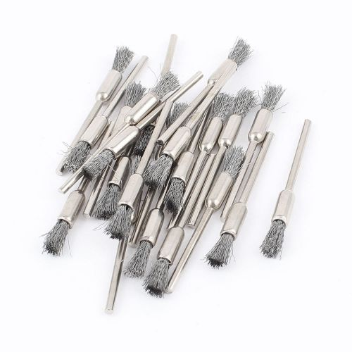 22pcs 2.3mm Mandrel Gray Wire Pen Polishing Brush for Dremel Rotary Tool