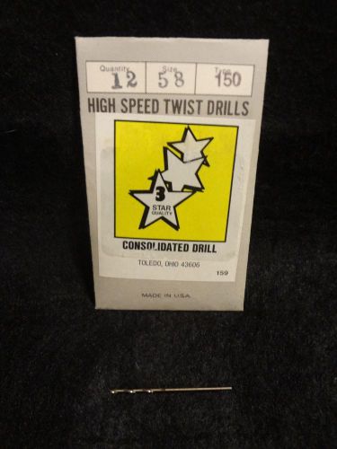 #58Jobber Length Cobalt Drill Bit-Consolidated Toledo Drill-USA-NEW sold by each