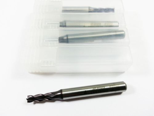 (Lot of 5) 4mm YG Jet-Power HSS 4 Flute TIALN Coated Hi-Perf End Mill (N 94)