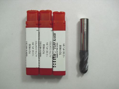 (3pcs) 1/2 TITAN Carbide Endmill 4F BN ALTIN