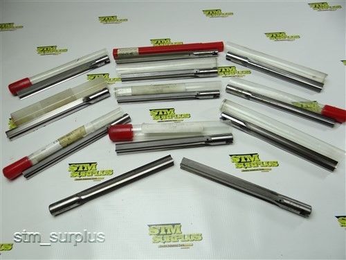 Nice lot of 12 hss gun reamers and counterbores 37/64&#034; to 43/64&#034; shank cleveland for sale