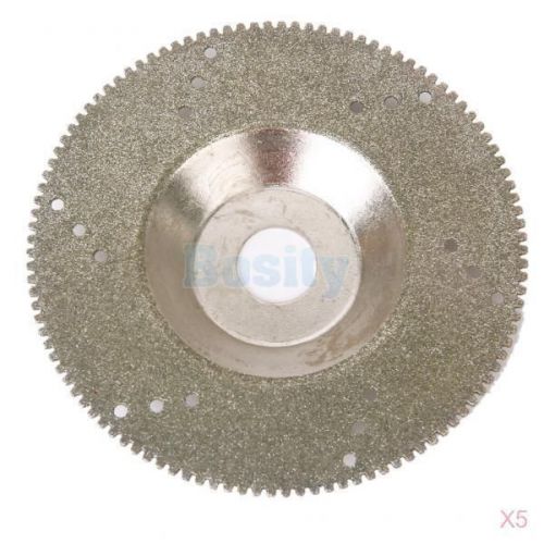 5x grit 80 diamond cutting disc saw blade cut off wheel craft jewelry tool 100mm for sale