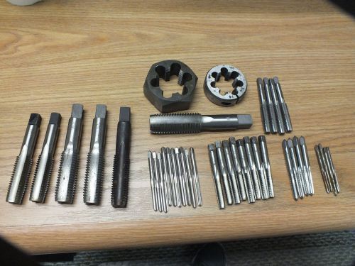 Taps &amp; Dies Highspeed lot Of 38 Pieces ***********************************