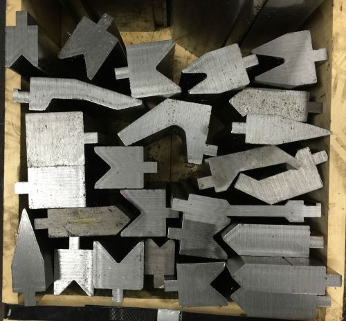 Press brake die tooling package 2 - ironworker lot - 6&#034; to 8&#034; long for sale