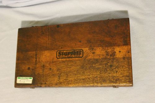 Vtg tool starret 445  micrometer depth guage machinists gage+ wood box 0-9 for sale