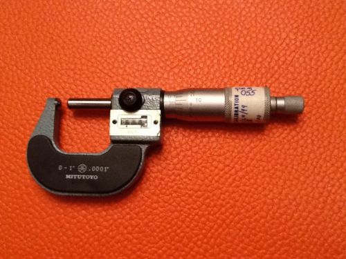 Mitutoyo Round Micrometer 0-1&#034; Outside Digit Precision machinist tools