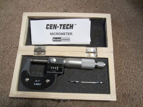 Digital Micrometer:  Cen-Tech Model 00895 0-1&#034; x 0.0001&#034;