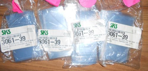 SKS 3061-39 135 x 60 PVC Heat Shrink Band w/ Single Vertical Perforation 2 mil