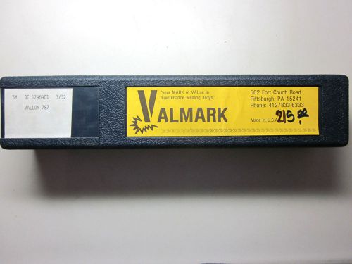 Valmark usa flux coated 120ksi chromium nickel 787 welding rods 3/32&#034;x10&#034; 5 lbs for sale