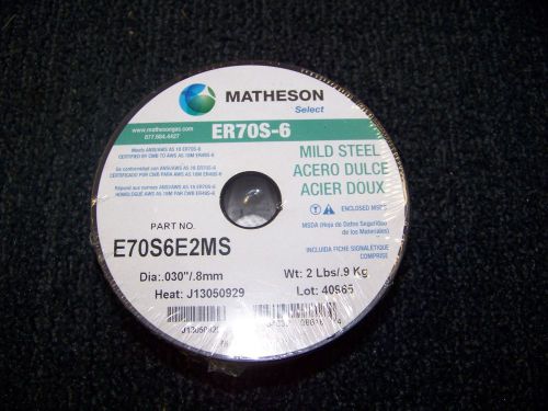 Matheson Select Mild Steel Mig. Welding Wire #E70S6E2MS ER70S-6 .030&#034; 5 ea. 2 lb
